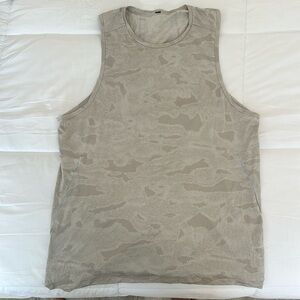 Lululemon beige camo muscle tank